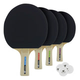 Gymstick Cornilleau Sport Pack Quattro Racket set 2 star (4 x rackets, 4 x balls) setti pingismailoja ja -palloja pöytätenniksen pelaamiseen