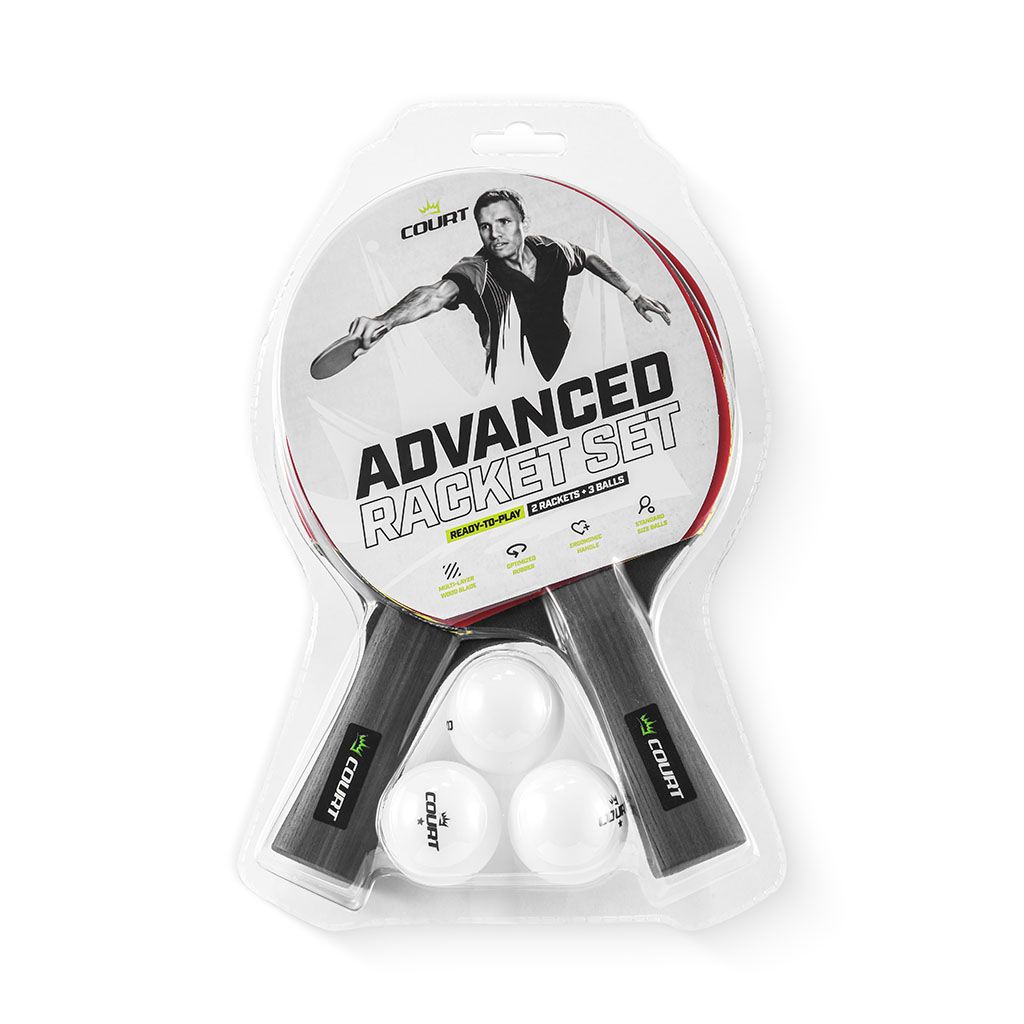 Gymstick Court Advanced Racket Set with Balls pingismailasetti