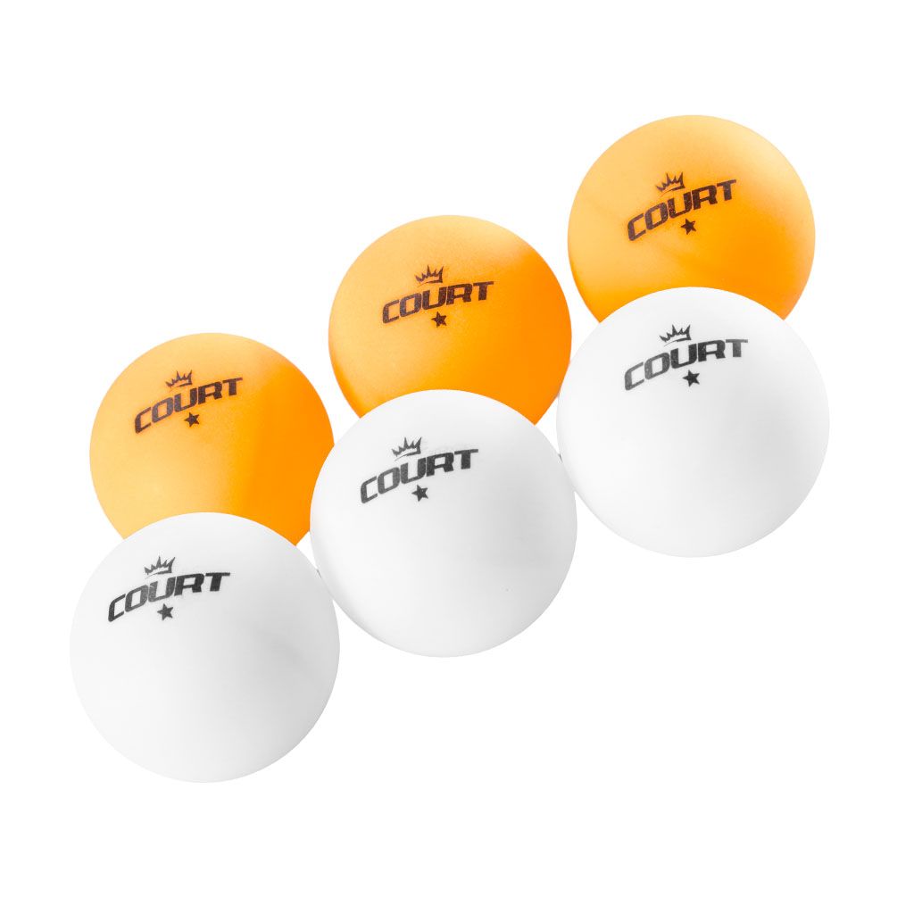 Gymstick Court Table Tennis One-Star Ball Set 6pcs 1-tähden pingispallosetti