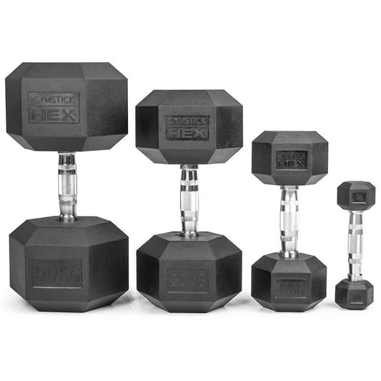 Gymstick Hex Dumbbell - käsipainot 1-60kg