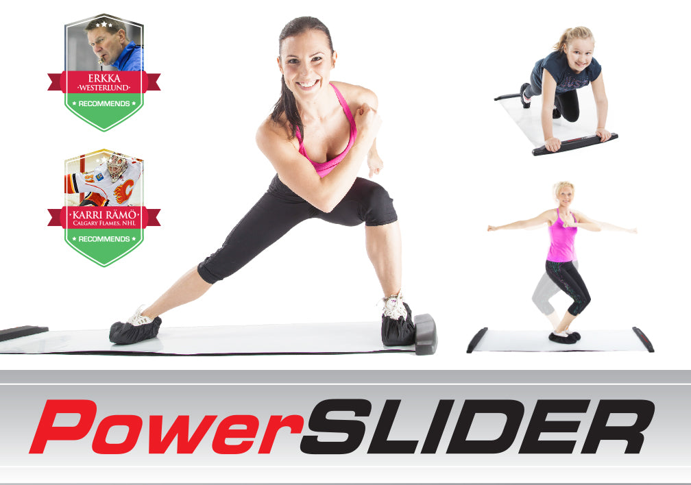 Elokuun kampanja: Gymstick PowerSlider -setti – liuku treenin uuteen ulottuvuuteen - Powerslider Pro (230 cm) + liukusukat ja hanskat