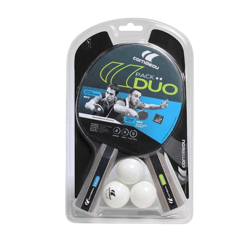 Gymstick Cornilleau Sport Pack Duo Racket set 2 star (2 x rackets, 3 x balls) pingismailasetti