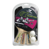 Gymstick Cornilleau Sport Pack Quattro Racket set 2 star (4 x rackets, 4 x balls) setti pingismailoja ja -palloja pöytätenniksen pelaamiseen