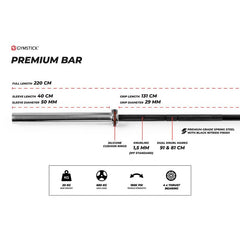 Gymstick 20kg Premium Bar