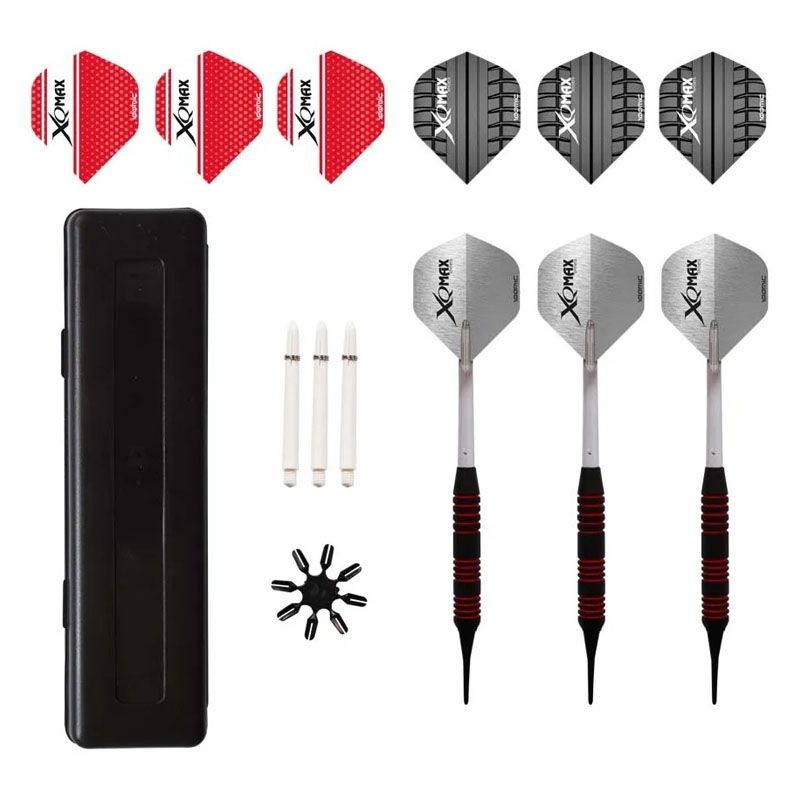 Gymstick XQ Max Dartset 3 pcs. 18 gramman kumipinnoitetut darts-tikat