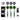 Gymstick XQ Max Dartset BK GN 23gr -tikkasetti