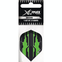 Gymstick XQ Max Terminator 100 micron dart flight 3pcs dartstikkojen sulkasetti