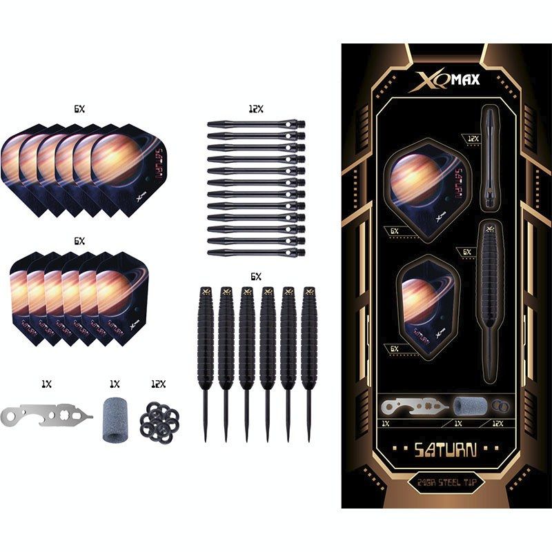 Gymstick XQ Max 6 pcs steel tip dart set 24g tikkasarja