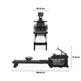 Gymstick GRW Fusion Rower Black Charcoal soutulaite